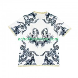 Maillot Real Madrid Versace White Edition Domicile Tenue pour Homme 2024-2025 Manche Courte