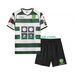 Maillot Sporting CP Rétro Domicile Tenue pour Enfant 2011 2008 Manche Courte