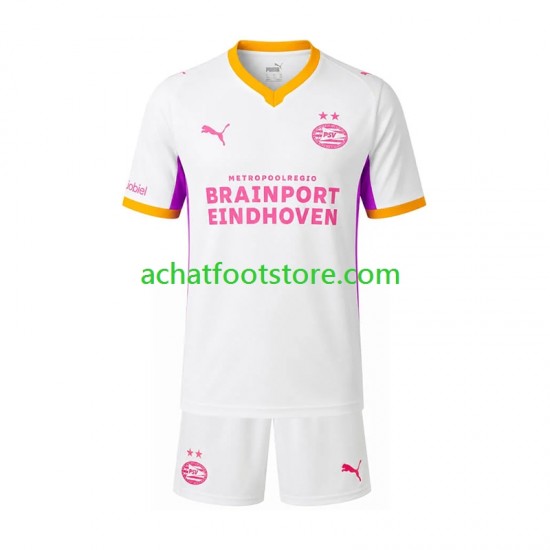 Maillot PSV Eindhoven Extérieur Tenue pour Enfant 2026-2027 Manche Courte