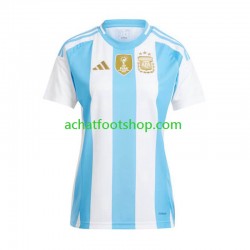 Maillot Argentine Domicile Tenue pour Femme Copa America 2024 Manche Courte