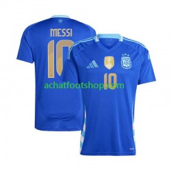 Maillot Argentine Lionel Messi 10 Extérieur Tenue pour Homme Copa America 2024 Manche Courte