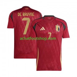 Maillot Belgique De Bruyne 7 Domicile Tenue pour Homme Euro 2024 Manche Courte Maillot Belgique De Bruyne 7 Domicile Tenue pour Homme Euro 2024 Manche Courte
