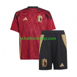 Maillot Belgique Domicile Tenue pour Enfant Euro 2024 Manche Courte Maillot Belgique Domicile Tenue pour Enfant Euro 2024 Manche Courte