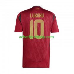 Maillot Belgique Romelu Lukaku 10 Domicile Tenue pour Homme Euro 2024 Manche Courte