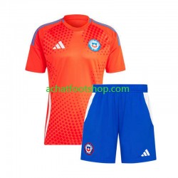 Maillot Chili Extérieur Tenue pour Enfant Copa America 2024 Manche Courte Maillot Chili Extérieur Tenue pour Enfant Copa America 2024 Manche Courte