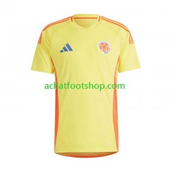Maillot Colombie Domicile Tenue pour Homme Copa America 2024 Manche Courte