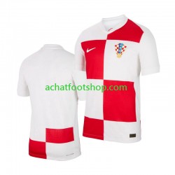 Maillot Croatie Domicile Tenue pour Homme Euro 2024 Manche Courte
