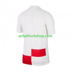 Maillot Croatie Domicile Tenue pour Homme Euro 2024 Manche Courte