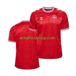 Maillot Danemark Domicile Tenue pour Homme Euro 2024 Manche Courte