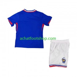 Maillot France Domicile Tenue pour Enfant Euro 2024 Manche Courte