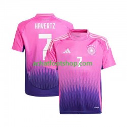 Maillot Allemagne Havertz 7 Extérieur Tenue pour Homme Euro 2024 Manche Courte