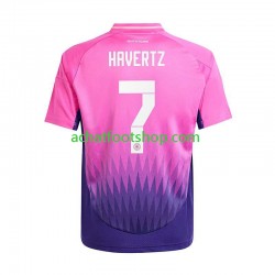 Maillot Allemagne Havertz 7 Extérieur Tenue pour Homme Euro 2024 Manche Courte
