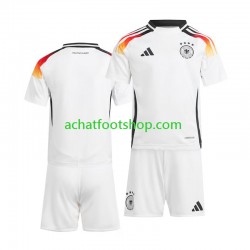 Maillot Allemagne Domicile Tenue pour Enfant Euro 2024 Manche Courte Maillot Allemagne Domicile Tenue pour Enfant Euro 2024 Manche Courte