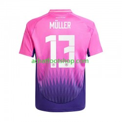 Maillot Allemagne Thomas Muller 13 Extérieur Tenue pour Homme Euro 2024 Manche Courte