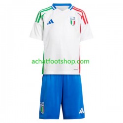 Maillot Italie Extérieur Tenue pour Enfant Euro 2024 Manche Courte