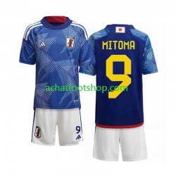 Maillot Japon Mitoma 9 Domicile Tenue pour Enfant Coupe du Monde 2022 Manche Courte Maillot Japon Mitoma 9 Domicile Tenue pour Enfant Coupe du Monde 2022 Manche Courte