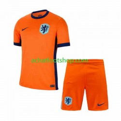 Maillot Pays-Bas Domicile Tenue pour Enfant Euro 2024 Manche Courte Maillot Pays-Bas Domicile Tenue pour Enfant Euro 2024 Manche Courte