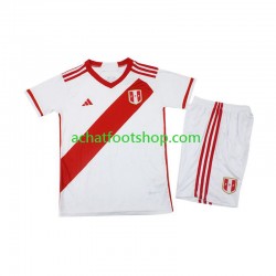 Maillot Pérou Domicile Tenue pour Enfant 2023 Manche Courte Maillot Pérou Domicile Tenue pour Enfant 2023 Manche Courte