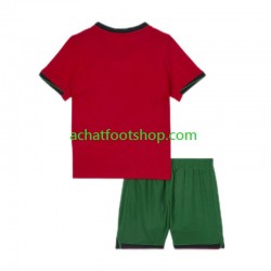 Maillot Portugal Domicile Tenue pour Enfant Euro 2024 Manche Courte