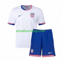 Maillot États-Unis Domicile Tenue pour Enfant 2024 Manche Courte Maillot États-Unis Domicile Tenue pour Enfant 2024 Manche Courte