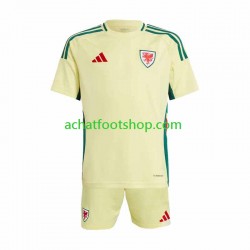 Maillot Pays de Galles Extérieur Tenue pour Enfant 2024 Manche Courte
