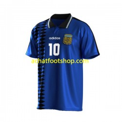 Maillot Argentine Maradona 10 Rétro Extérieur Tenue pour Homme 1994 Manche Courte