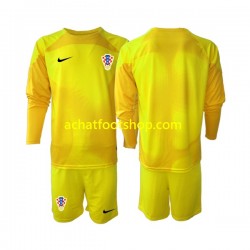 Maillot Croatie Gardien Domicile Tenue pour Enfant Coupe du Monde 2022 Manche Longue Maillot Croatie Gardien Domicile Tenue pour Enfant Coupe du Monde 2022 Manche Longue