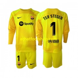 Maillot FC Barcelone Ter Stegen 1 Gardien 4ème Tenue pour Enfant 2022-2023 Manche Longue Maillot FC Barcelone Ter Stegen 1 Gardien 4ème Tenue pour Enfant 2022-2023 Manche Longue