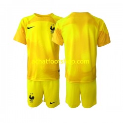 Maillot France Gardien 3ème Tenue pour Enfant Coupe du Monde 2022 Manche Courte Maillot France Gardien 3ème Tenue pour Enfant Coupe du Monde 2022 Manche Courte