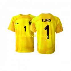 Maillot France Hugo Lloris 1 Gardien 3ème Tenue pour Homme Coupe du Monde 2022 Manche Courte Maillot France Hugo Lloris 1 Gardien 3ème Tenue pour Homme Coupe du Monde 2022 Manche Courte