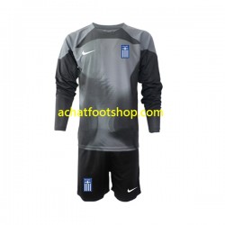 Maillot Grèce Gardien Extérieur Tenue pour Enfant 2022-2023 Manche Longue Maillot Grèce Gardien Extérieur Tenue pour Enfant 2022-2023 Manche Longue