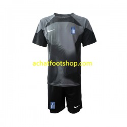 Maillot Grèce Gardien Extérieur Tenue pour Enfant 2022-2023 Manche Courte Maillot Grèce Gardien Extérieur Tenue pour Enfant 2022-2023 Manche Courte