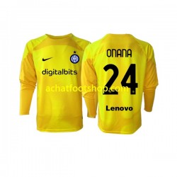 Maillot Inter Milan Andre Onana 24 Gardien Extérieur Tenue pour Homme 2022-2023 Manche Longue