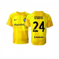 Maillot Inter Milan Andre Onana 24 Gardien Extérieur Tenue pour Homme 2022-2023 Manche Courte