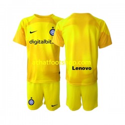 Maillot Inter Milan Gardien Extérieur Tenue pour Enfant 2022-2023 Manche Courte