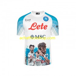 Maillot Naples Face Game Kvaratskhelia 77 Domicile Tenue pour Homme 2022-2023 Manche Courte