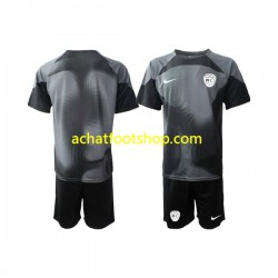 Maillot Slovénie Gardien Domicile Tenue pour Enfant 2022 Manche Courte