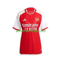 Maillot Arsenal Domicile Tenue pour Femme 2023-2024 Manche Courte