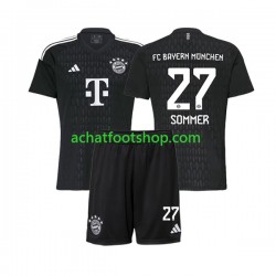 Maillot Bayern Munich Yann Sommer 27 Gardien Domicile Tenue pour Enfant 2023-2024 Manche Courte