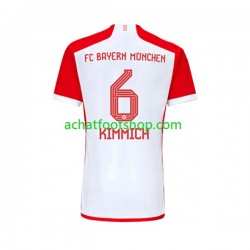Maillot Bayern Munich Joshua Kimmich 6 Domicile Tenue pour Homme 2023-2024 Manche Courte