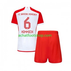 Maillot Bayern Munich Joshua Kimmich 6 Domicile Tenue pour Enfant 2023-2024 Manche Courte