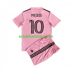 Maillot InterMiami Lionel Messi 10 Domicile Tenue pour Enfant 2023 Manche Courte