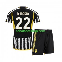 Maillot Juventus Angel Di Maria 22 Domicile Tenue pour Enfant 2023-2024 Manche Courte