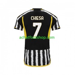 Maillot Juventus Federico Chiesa 7 Domicile Tenue pour Homme 2023-2024 Manche Courte