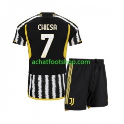 Maillot Juventus Federico Chiesa 7 Domicile Tenue pour Enfant 2023-2024 Manche Courte
