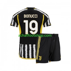 Maillot Juventus Leonardo Bonucci 19 Domicile Tenue pour Enfant 2023-2024 Manche Courte