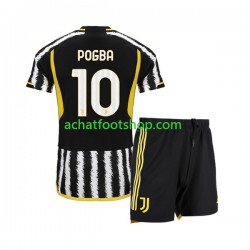 Maillot Juventus Paul Pogba 10 Domicile Tenue pour Enfant 2023-2024 Manche Courte