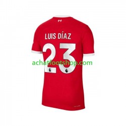 Maillot Liverpool Luis Diaz 23 Domicile Tenue pour Homme 2023-2024 Manche Courte