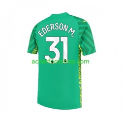 Maillot Manchester City Ederson Moraes 31 Gardien Domicile Tenue pour Homme 2023-2024 Manche Courte