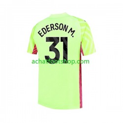 Maillot Manchester City Ederson Moraes 31 Gardien 3ème Tenue pour Homme 2023-2024 Manche Courte